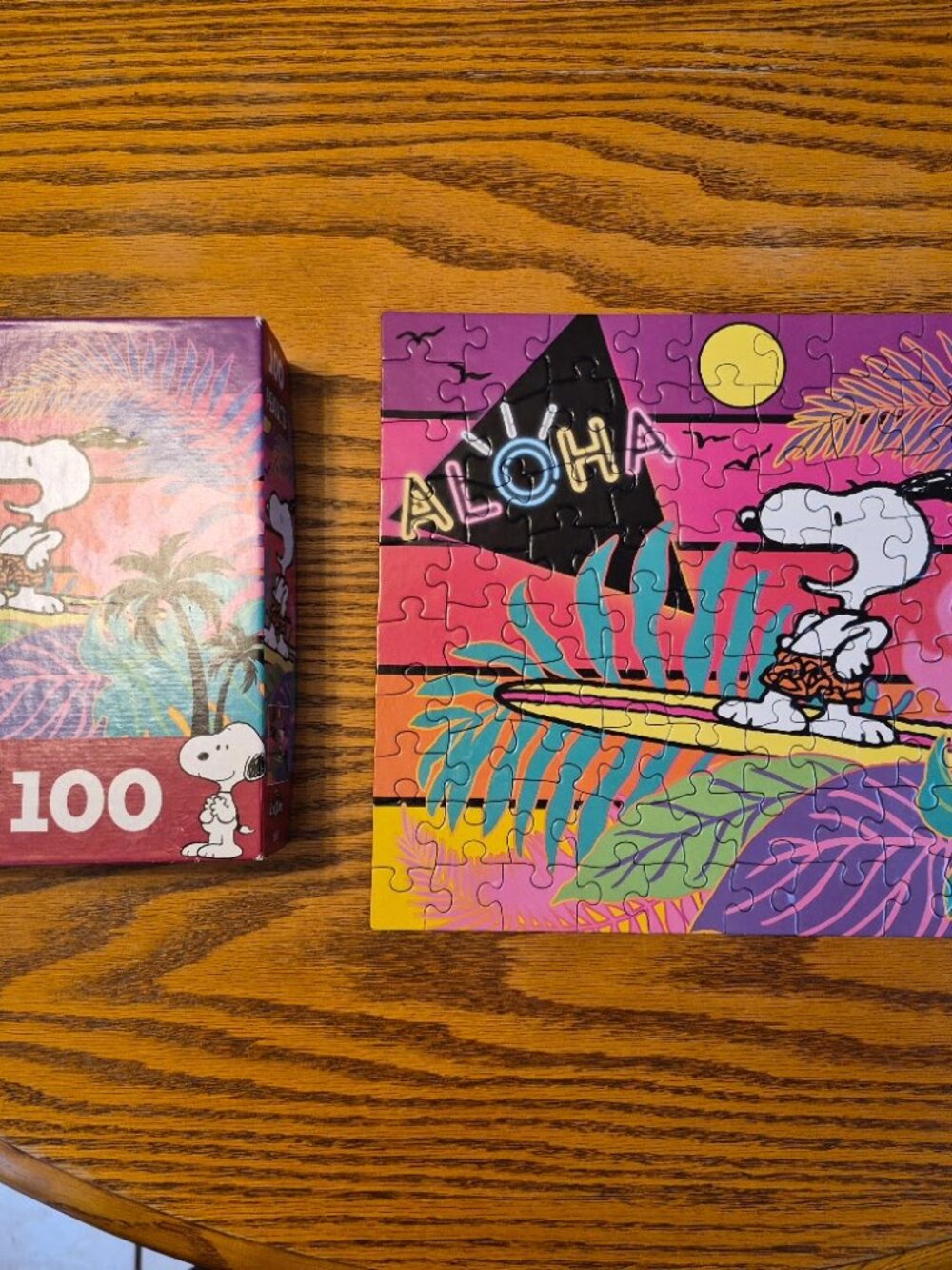 100 Piece Jigsaw Puzzle-Peanuts-Aloha